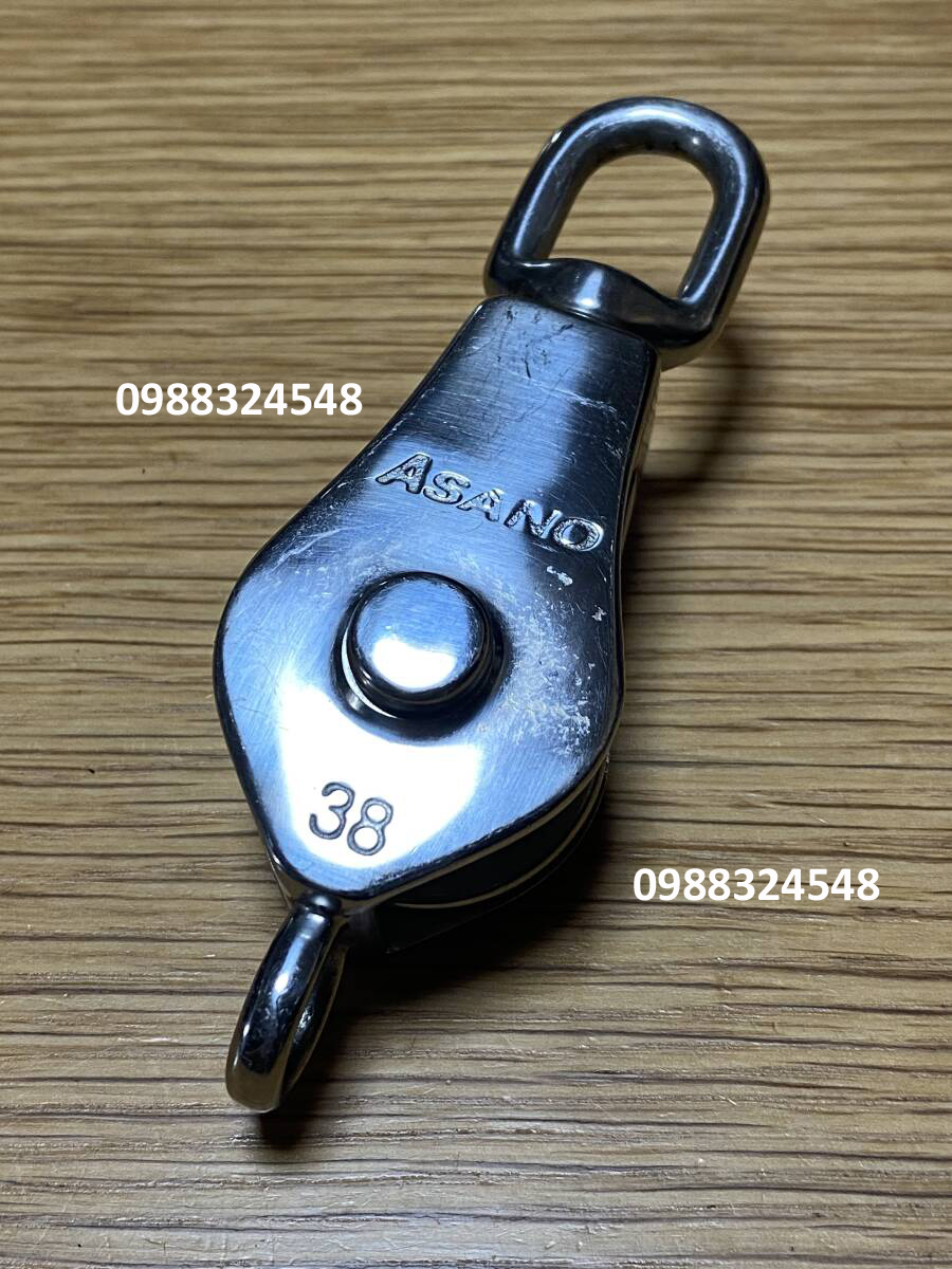 Ròng rọc inox 200kg Asano AK1637 / AK1637 Asano Stainless Steel Swivel Eye Block