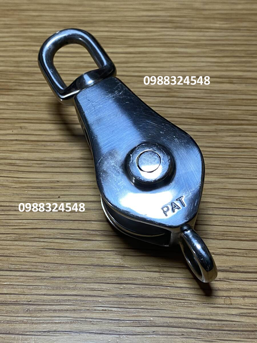 Ròng rọc inox 200kg Asano AK1637 / AK1637 Asano Stainless Steel Swivel Eye Block