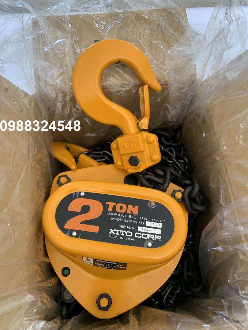 Pa lăng kéo tay Kito CB020 / CB020 Kito Manual Chain Hoist