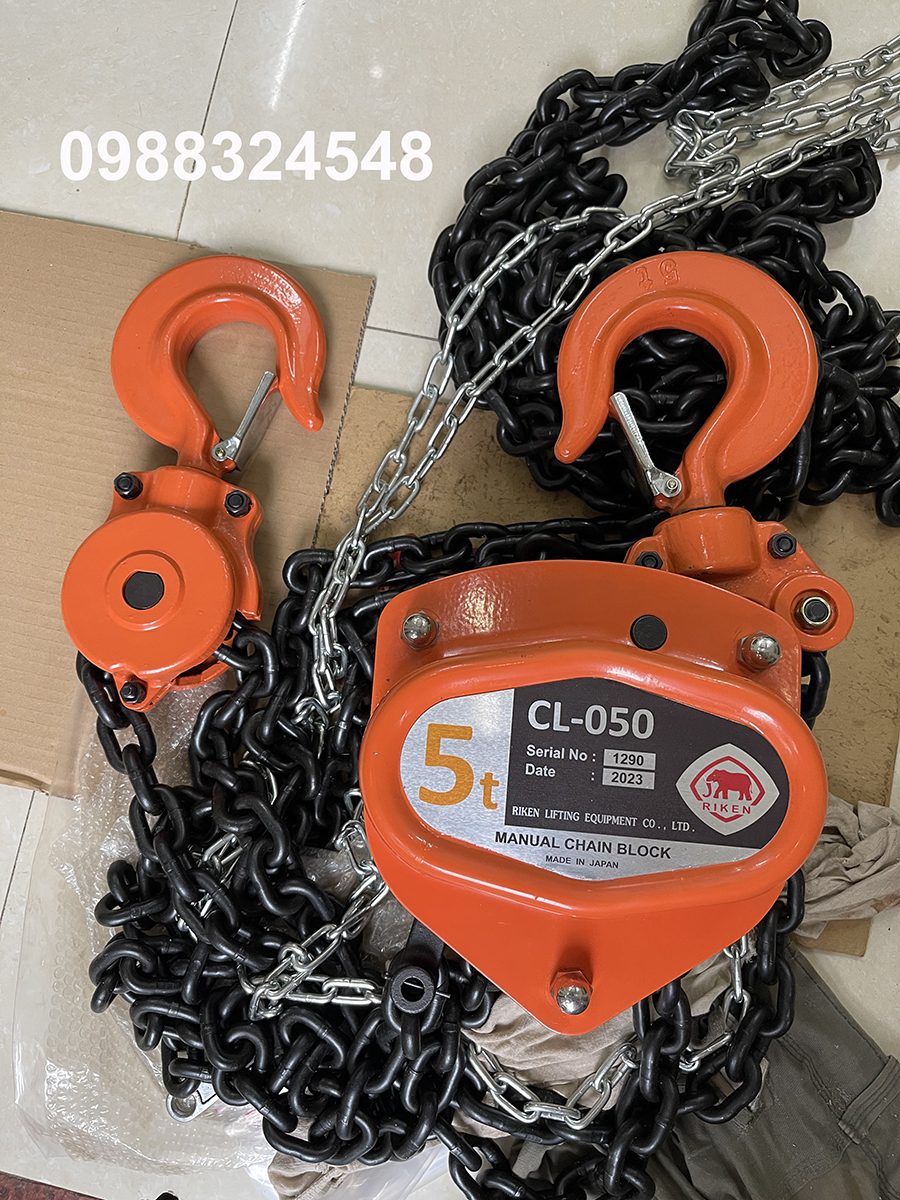 Pa lăng kéo tay Riken 5 tấn CL050