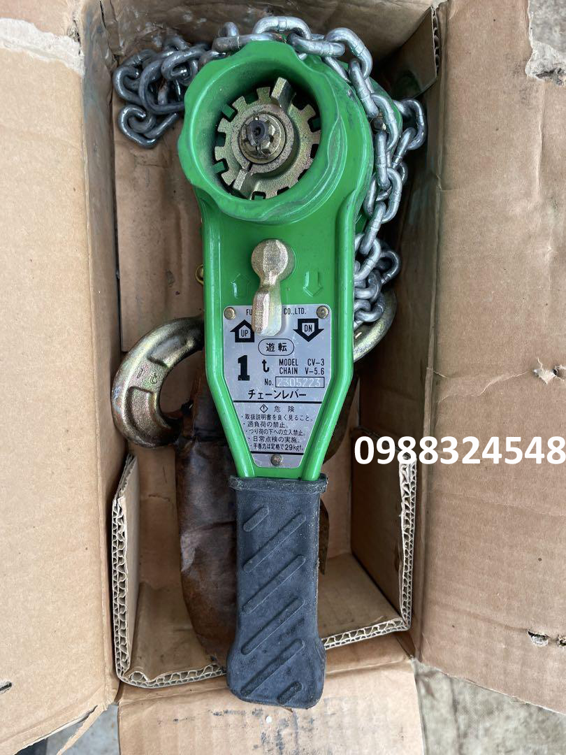 Pa lăng lắc tay 1 tấn Futaba Speed CV3 / CV3 Futaba Speed Lever Chain Hoist