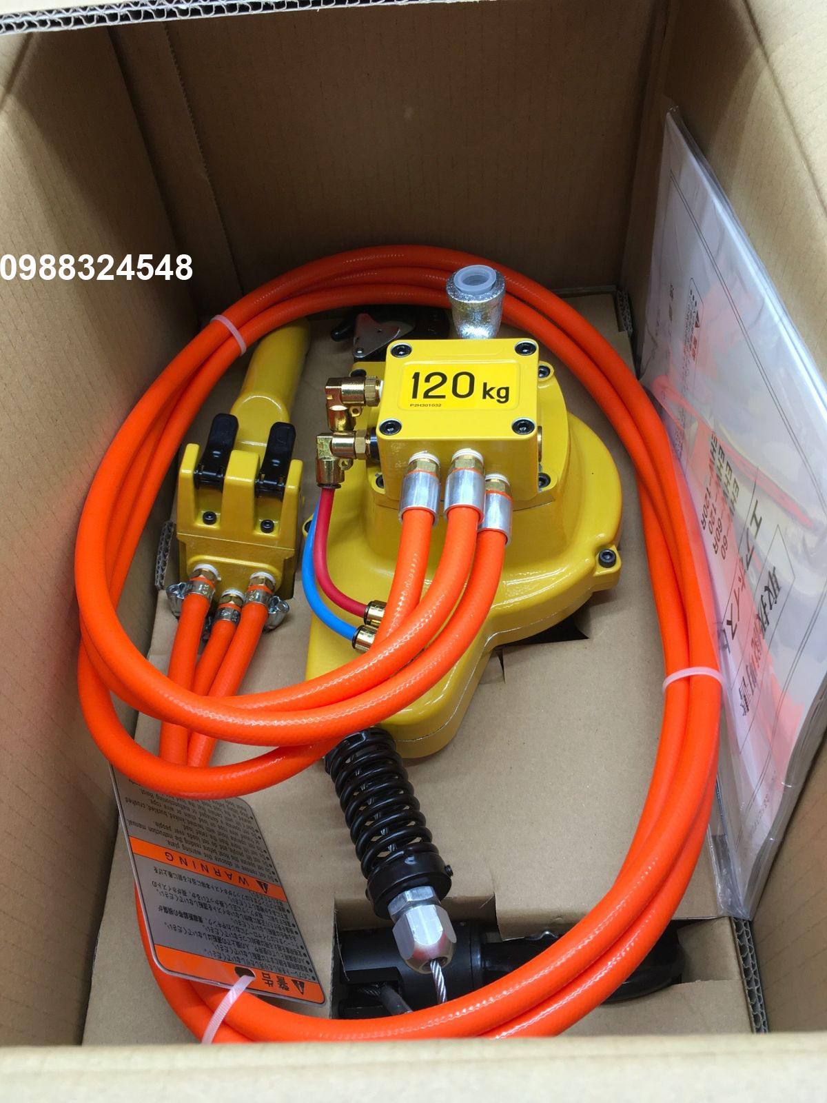 Pa lăng khí nén 120kg Endo EHW-120R / EHW-120R Endo Air Chain Hoist