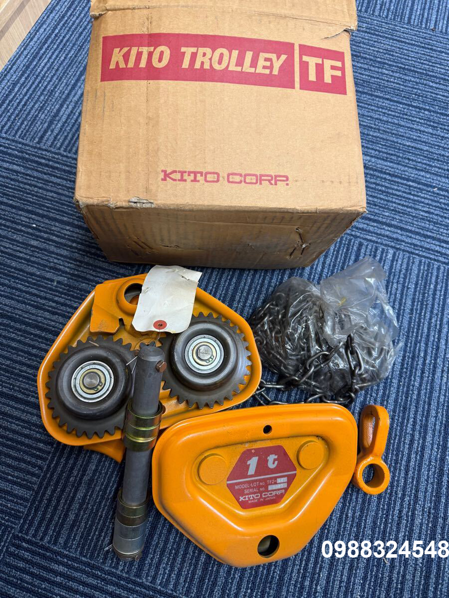 Con chạy kéo tay Kito 1 tấn TFG-010 / TFG-010 Kito Geared Trolley